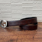 Gucci GG Guccissima Interlocking G Bangle Leather Bracelet — view 2