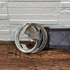 Gucci GG Guccissima Interlocking G Bangle Leather Bracelet — view 4