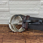 Gucci GG Guccissima Interlocking G Bangle Leather Bracelet — view 5