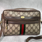 Gucci GG Sherry Line Shoulder Bag Brown Leather — view 2
