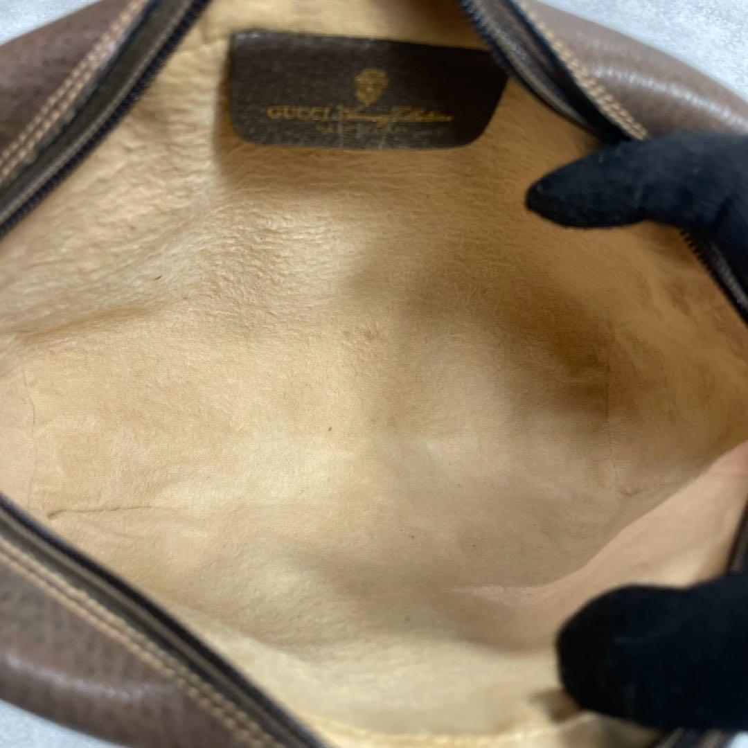 Gucci GG Sherry Line Shoulder Bag Brown Leather — view 5