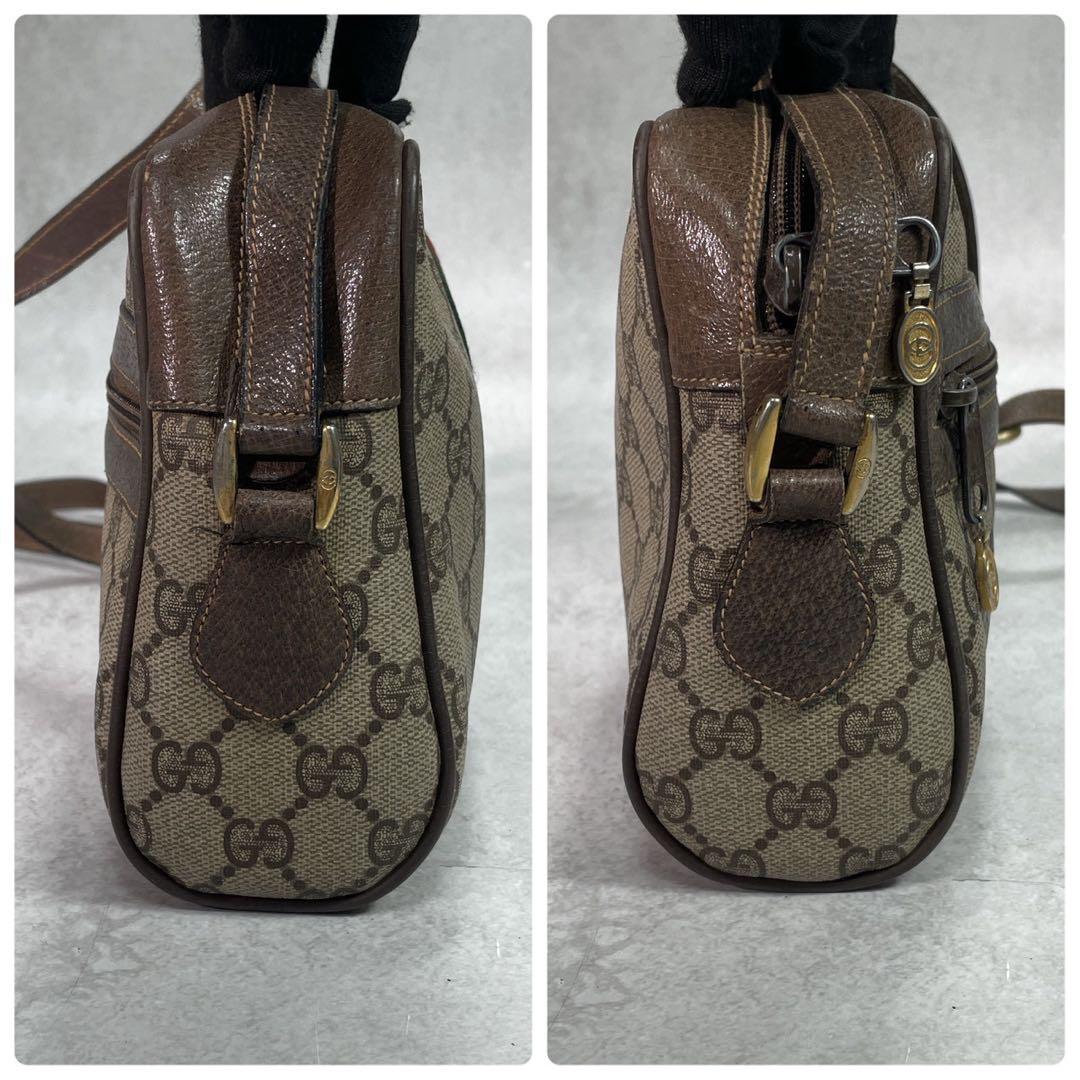 Gucci GG Sherry Line Shoulder Bag Brown Leather — view 7