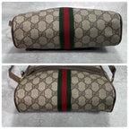 Gucci GG Sherry Line Shoulder Bag Brown Leather — view 8