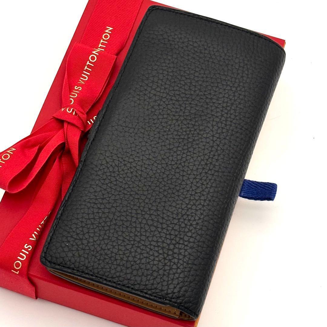 Louis Vuitton Wallet LV Vertical Black Leather — view 2