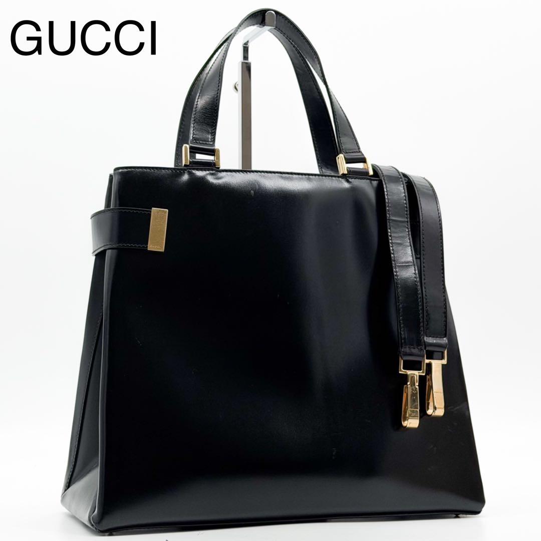 Gucci Tom Ford Era Handbag Vintage Black 2-Way