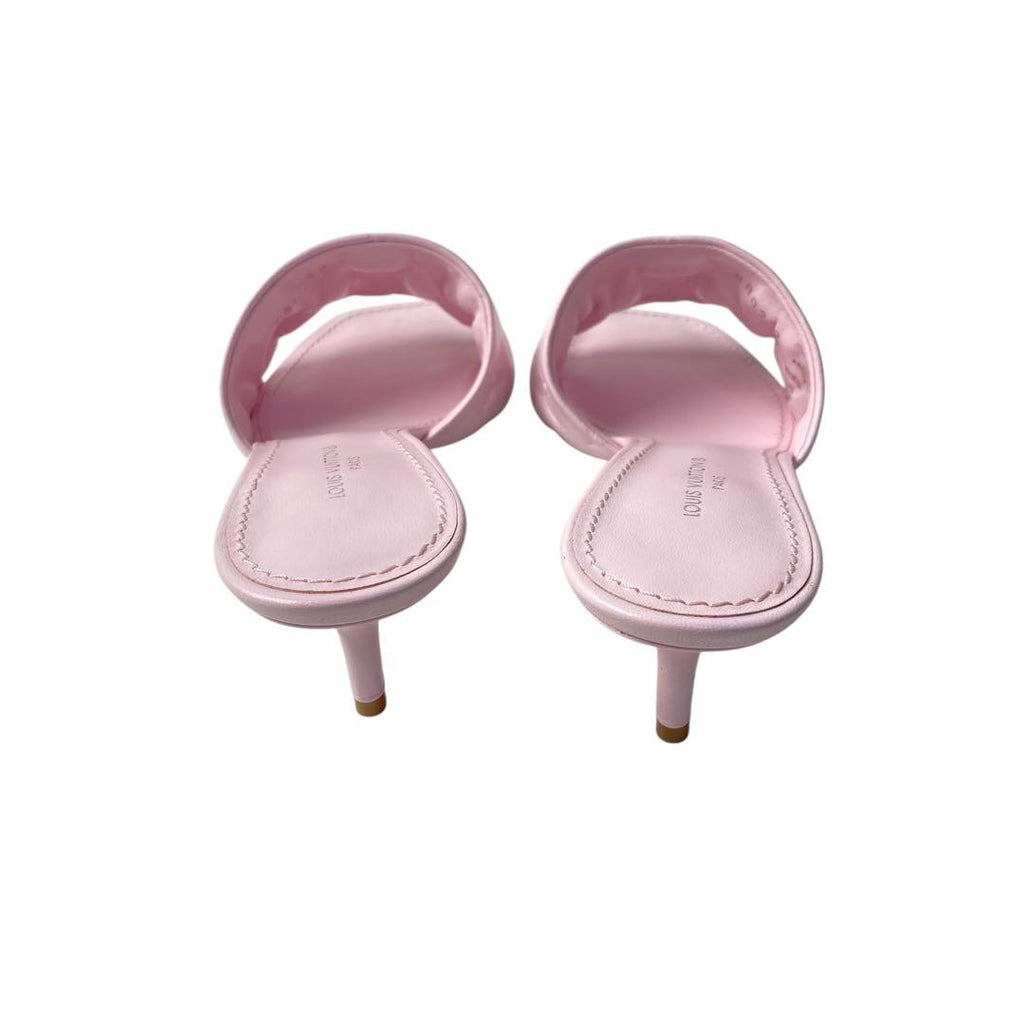 Louis Vuitton Monogram Mule Sandals Pink — view 5