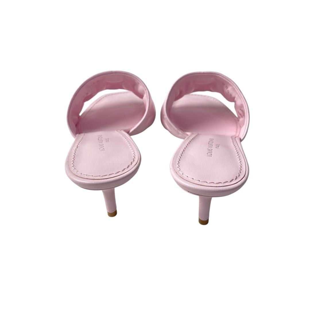 Louis Vuitton Monogram Mule Sandals Pink — view 5