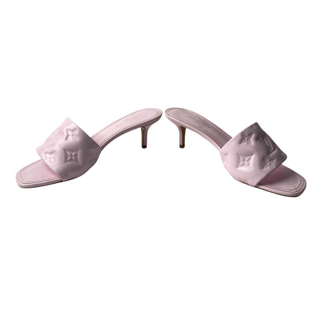 Louis Vuitton Monogram Mule Sandals Pink — view 6