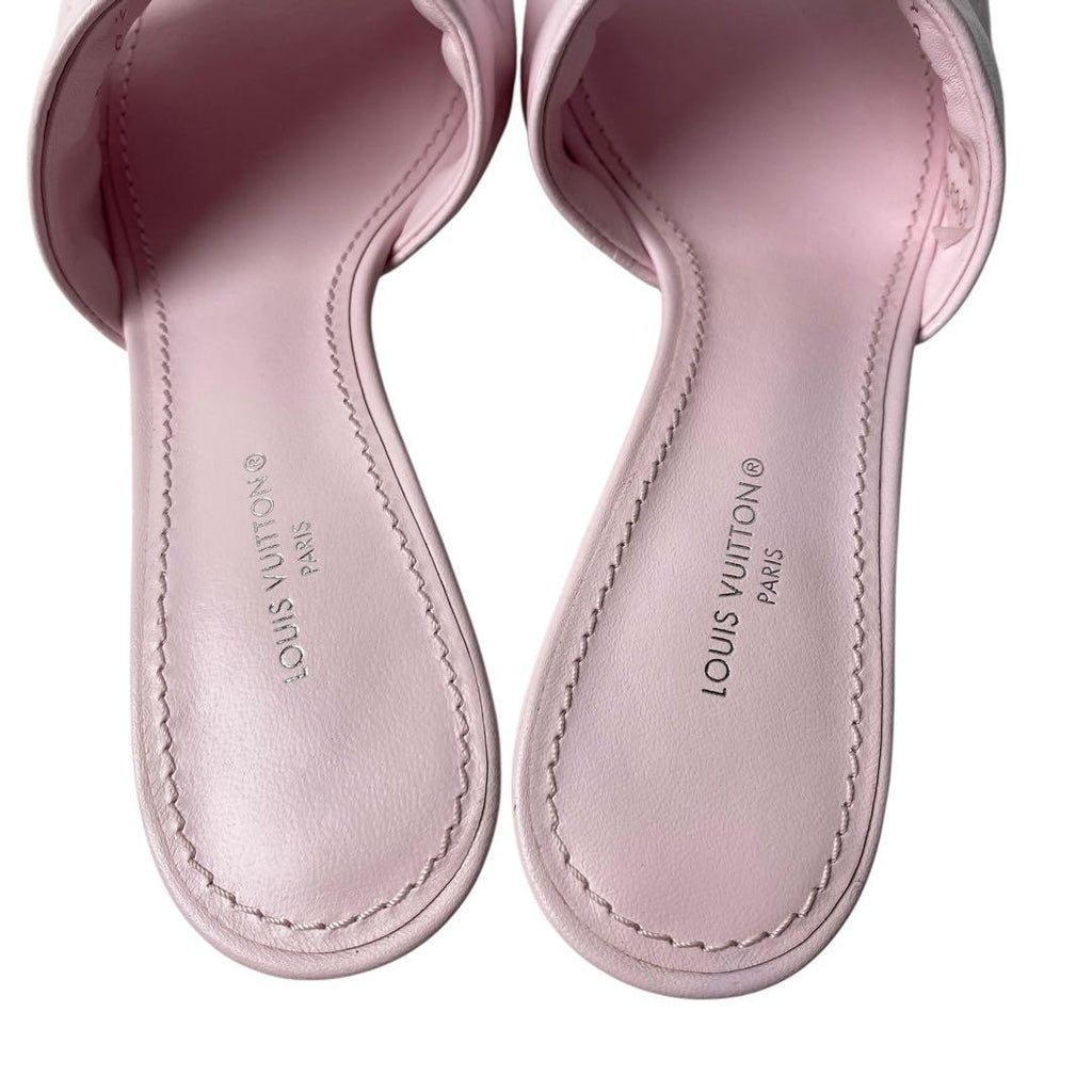 Louis Vuitton Monogram Mule Sandals Pink — view 9