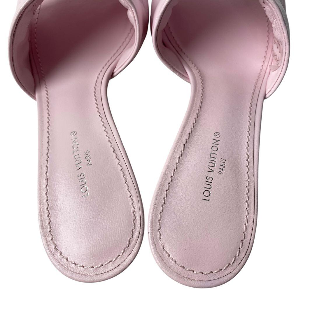 Louis Vuitton Monogram Mule Sandals Pink — view 9