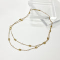 Celine Triomphe Pearl Double Necklace Choker
