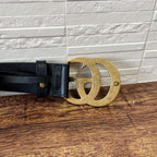 Gucci GG Marmont Belt Gold Buckle Leather Black — view 7