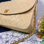 Chanel Vintage Quilted Chain Shoulder Bag — view 5