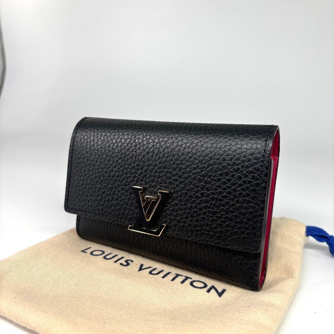 Louis Vuitton IC Capucines Compact Trifold Wallet Black — view 2