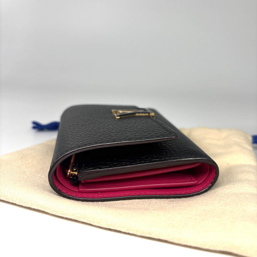 Louis Vuitton IC Capucines Compact Trifold Wallet Black — view 5