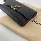 Louis Vuitton IC Capucines Compact Trifold Wallet Black — view 7