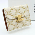 Celine Smallflap Wallet Tri Foldwallet Triomphe