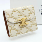 Celine Smallflap Wallet Tri Foldwallet Triomphe