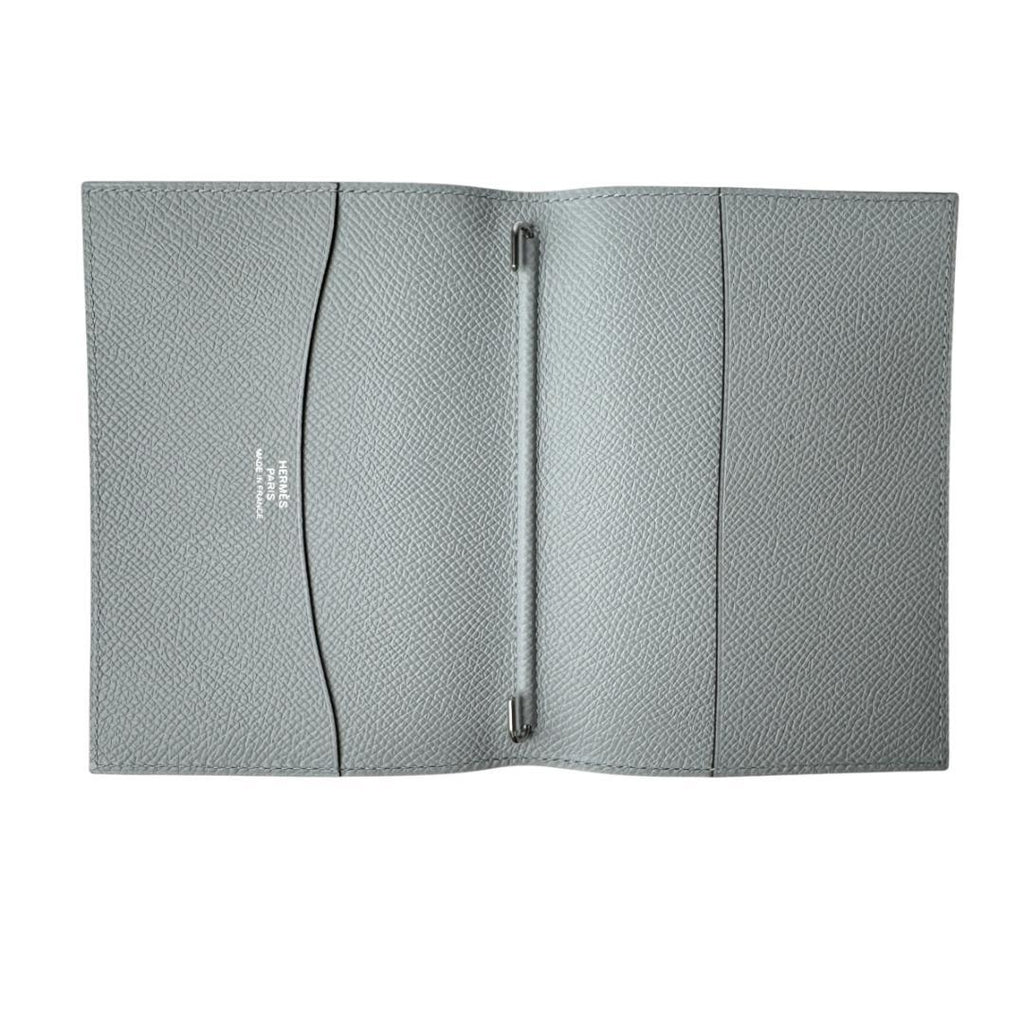 Hermes Agenda GM Notebook Cover Silver Epsom — view 6