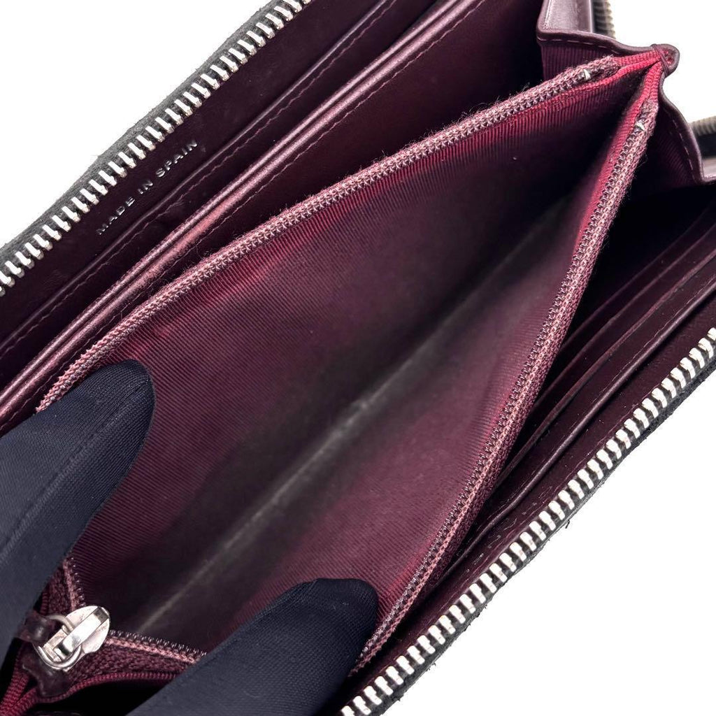 Chanel Quilted Lambskin Zip Around Wallet Black — view 4