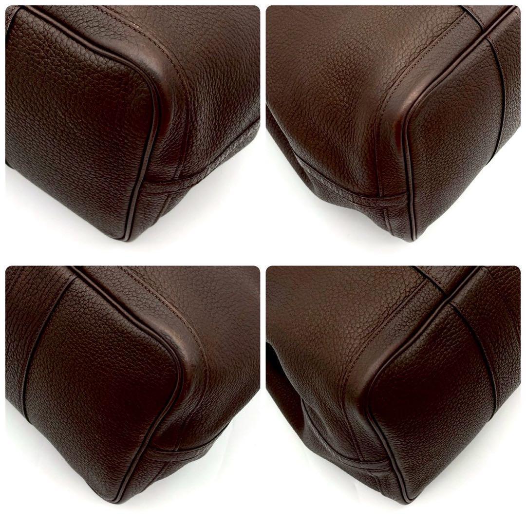 Hermes Garden Party PM Negonda Chocolat Tote Brown — view 8