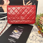 Chanel Chain Wallet Pink Coco Quilted Shoulder — view 2