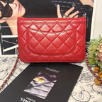 Chanel Chain Wallet Pink Coco Quilted Shoulder — view 3