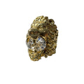Gucci Lion Head Crystal Ring