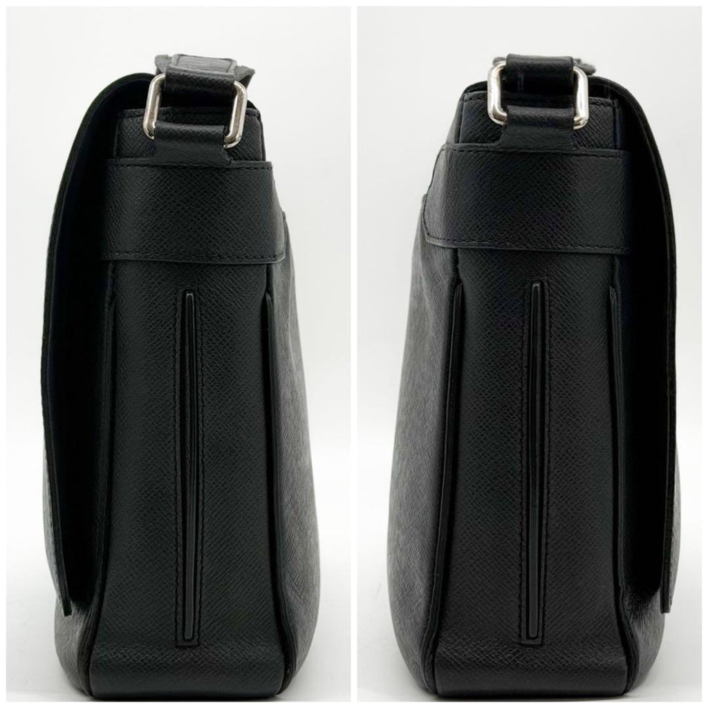 Louis Vuitton Roman PM Taiga Black Shoulder Bag 2-Way — view 5