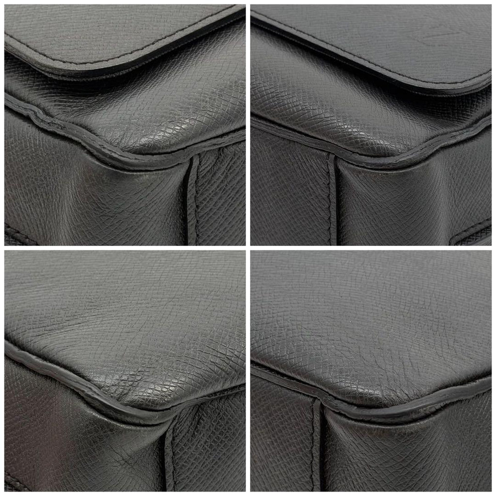 Louis Vuitton Roman PM Taiga Black Shoulder Bag 2-Way — view 6
