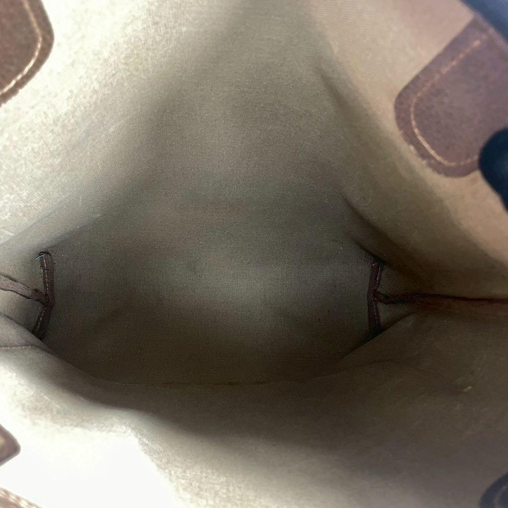 Gucci GG Sherry Line Tote Brown Logo Leather — view 4