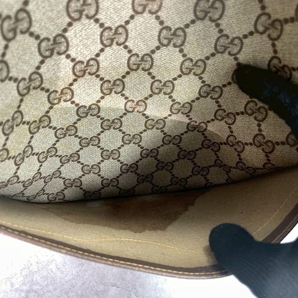 Gucci GG Sherry Line Tote Brown Logo Leather — view 5