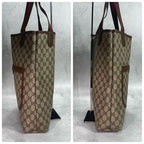 Gucci GG Sherry Line Tote Brown Logo Leather — view 7