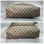 Gucci GG Sherry Line Tote Brown Logo Leather — view 8