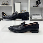 Hermes Paris Leather Loafers Black — view 3