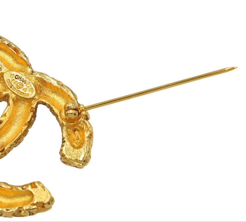 Chanel CC Logo Fringe Brooch — view 4