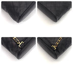 Chanel Quilted Caviar Leather Chain Backpack Black — view 7