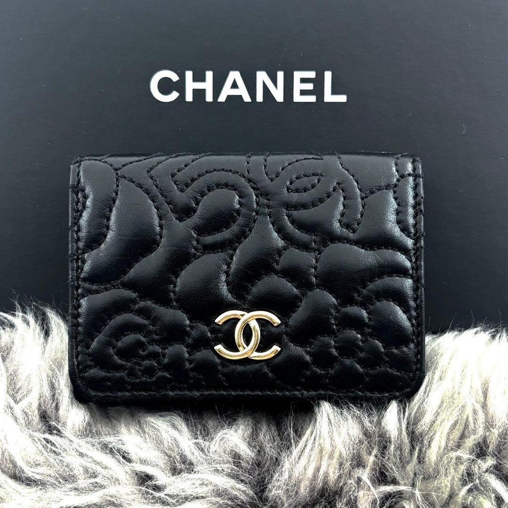 Chanel Wallet Camellia No. 5 Stitch Trifold