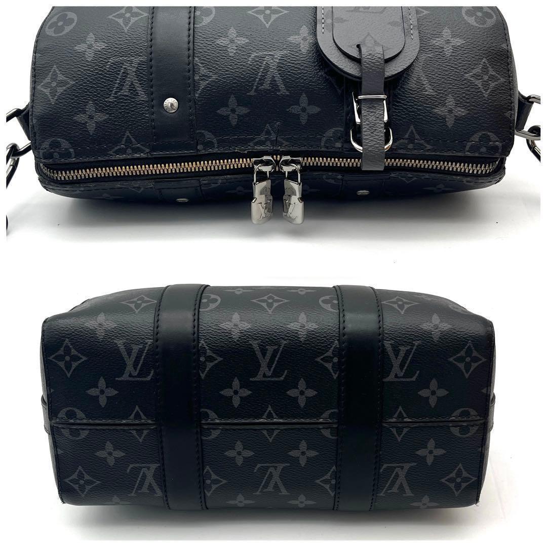 Louis Vuitton Monogram Eclipse City Keepall Shoulder Bag That Goes With Any Outfit