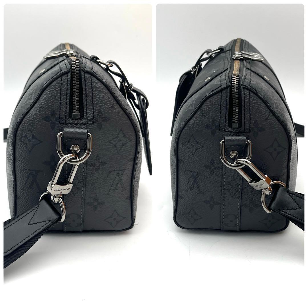 Louis Vuitton Monogram Eclipse City Keepall Shoulder Bag That Goes With Any Outfit