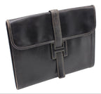 Hermes Gigier GM Box Calf Clutch — view 4