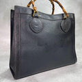 Gucci Handbag Diana Bamboo Black Leather