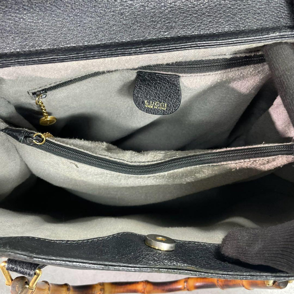 Gucci Handbag Diana Bamboo Black Leather — view 5