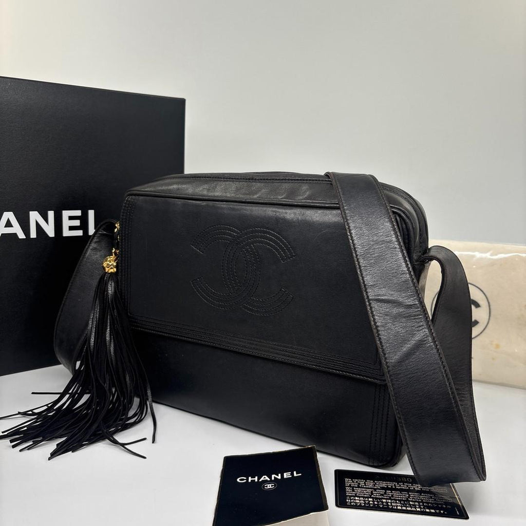 Chanel CC Logo Lambskin Shoulder Bag — view 2