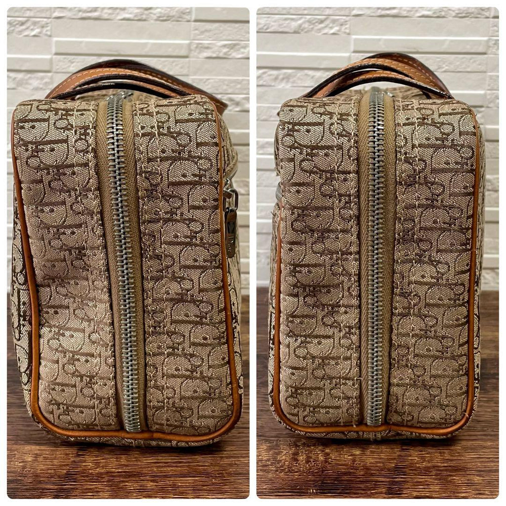 Dior Trotter Canvas Hand Bag Boston Brown — view 3