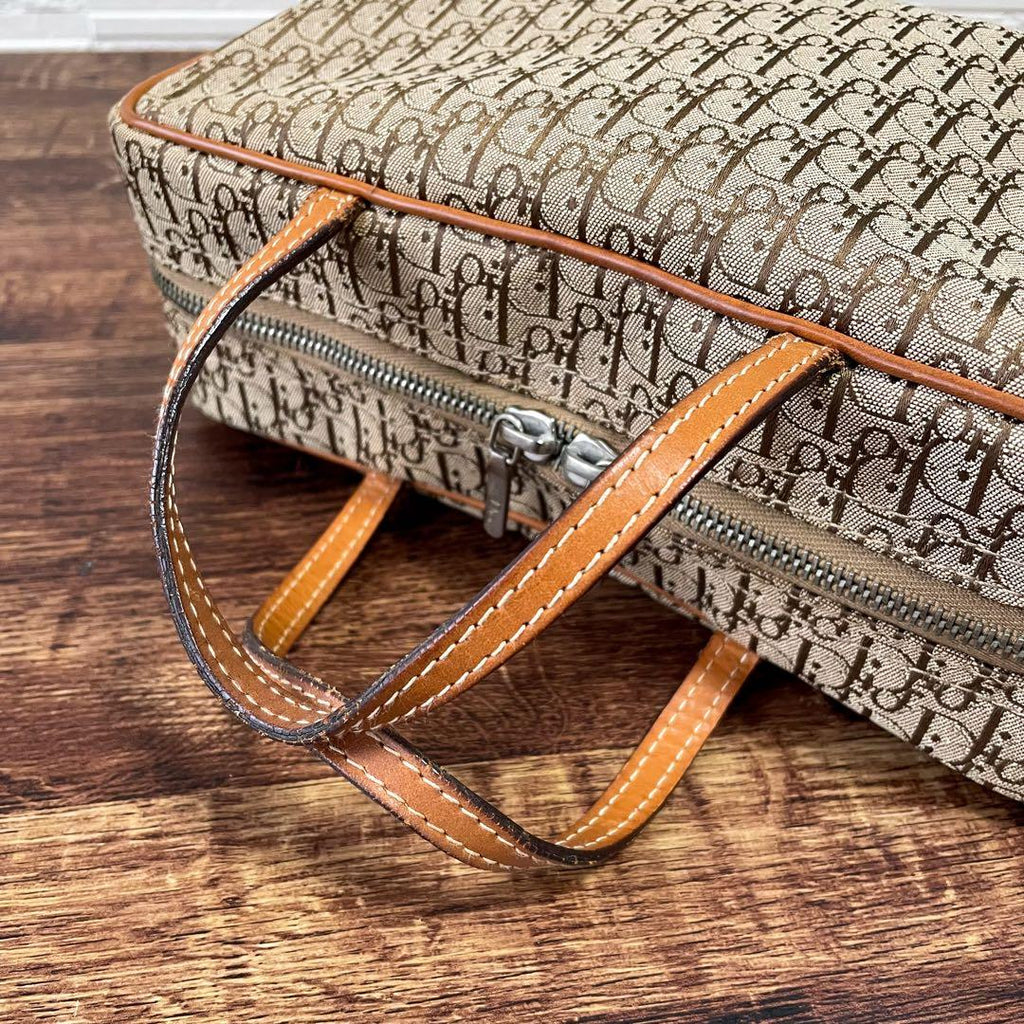 Dior Trotter Canvas Hand Bag Boston Brown — view 6