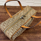 Dior Trotter Canvas Hand Bag Boston Brown — view 7
