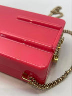 Chanel Luggage Motif Acrylic Minaudiere Pink — view 7