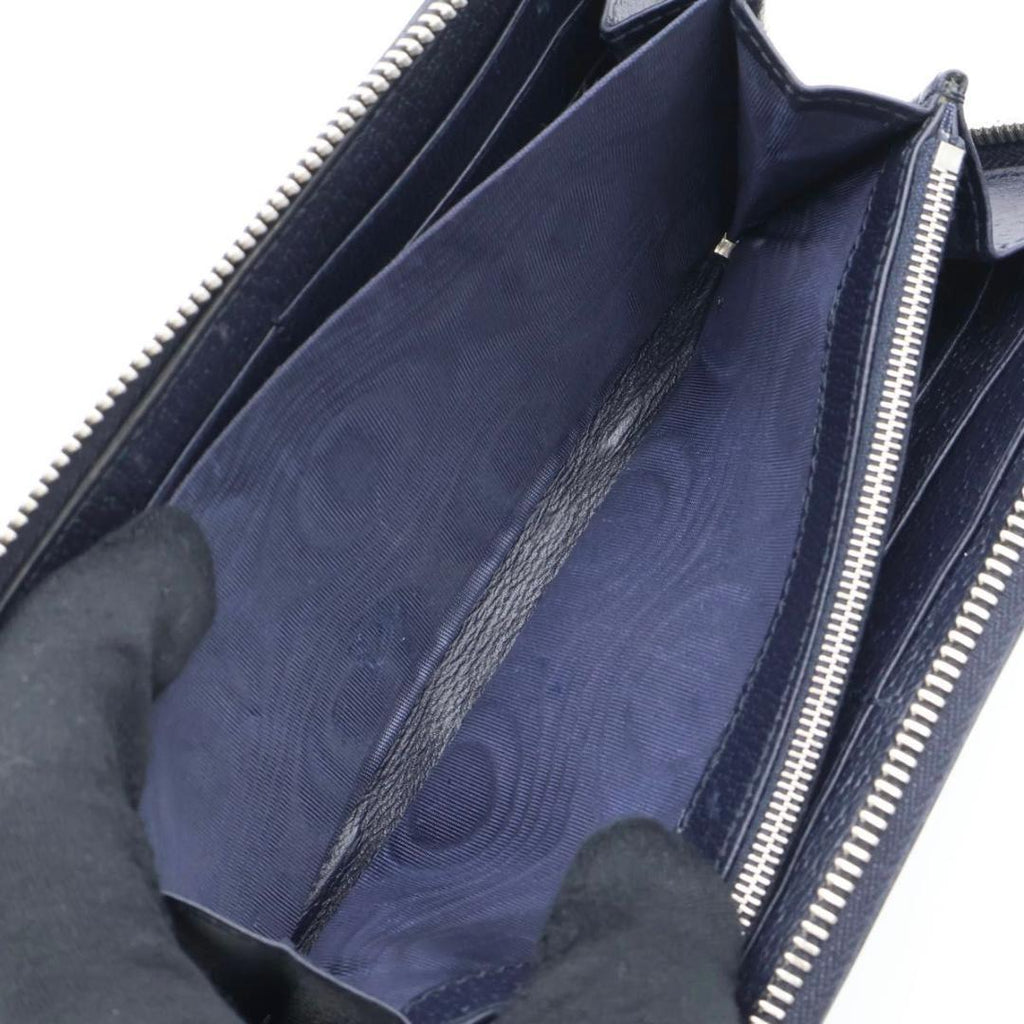 Gucci Ophidia Zip Around Wallet Navy — view 4