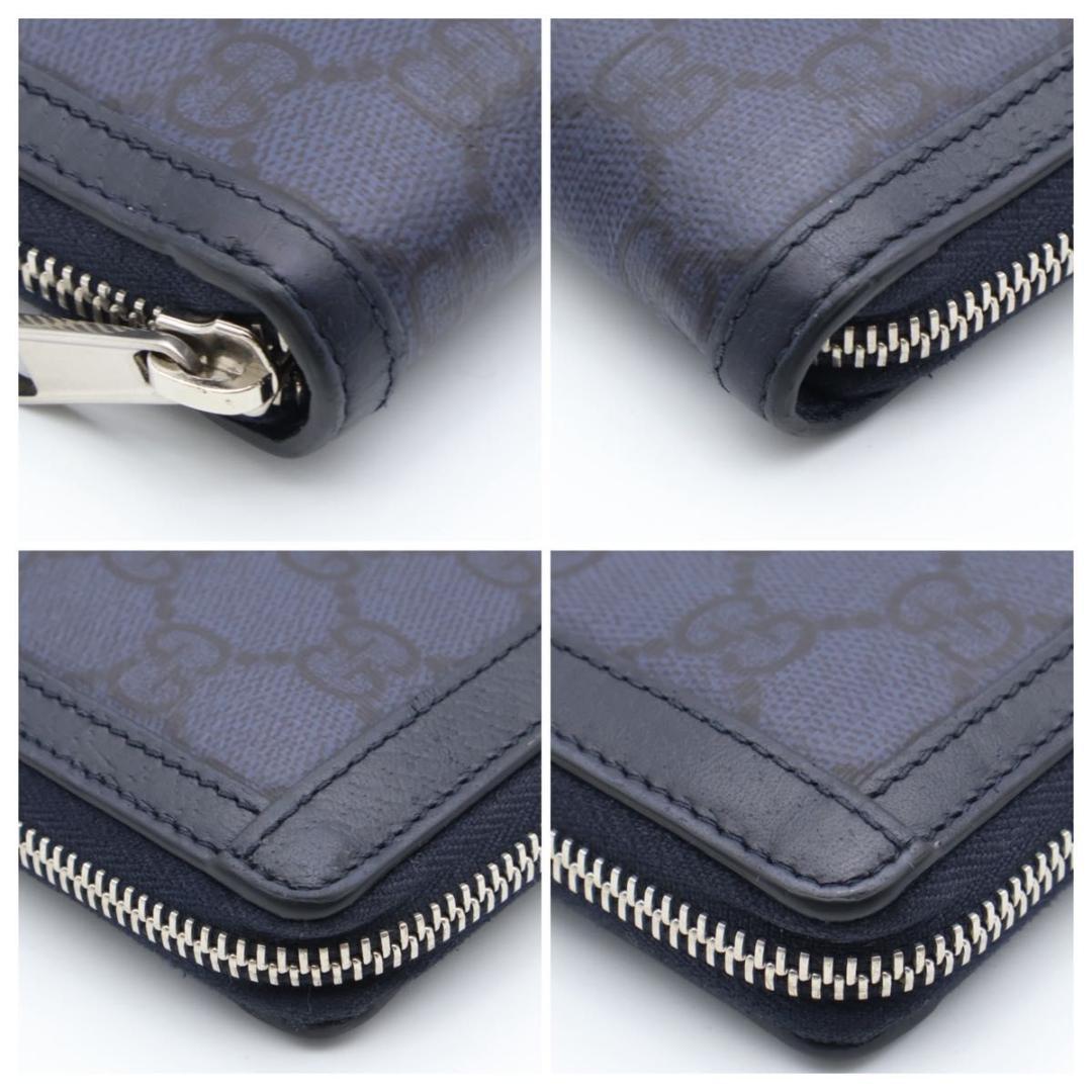 Gucci Ophidia Zip Around Wallet Navy — view 8